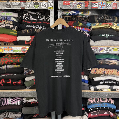 90s Kalashnikov AK-47 Tour Classic T-Shirt Black XXL