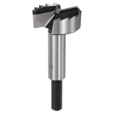 Forstner Drill Bit 1-37/64"(40mm) Carbon Steel Triangle Shank Wood Drilling Bit