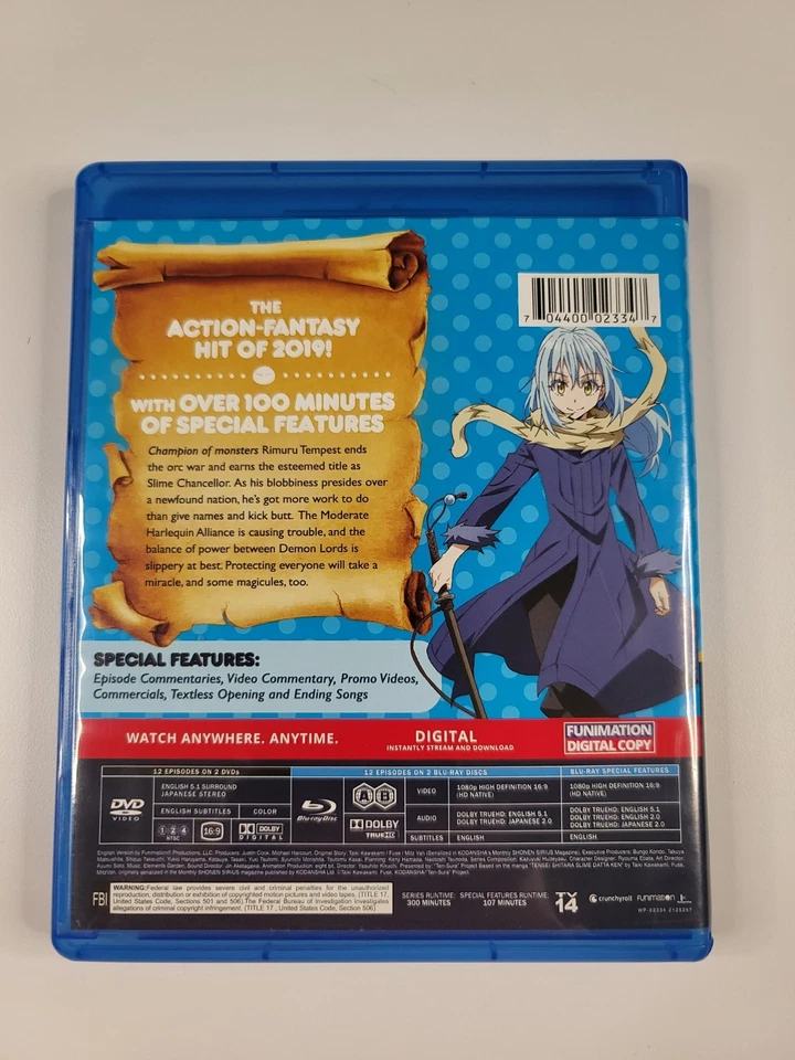 That Time I Got Reincarnated As Slime: Season 1 Part 2 (Blu-ray & DVD) VG Read  - Image 2 of 4