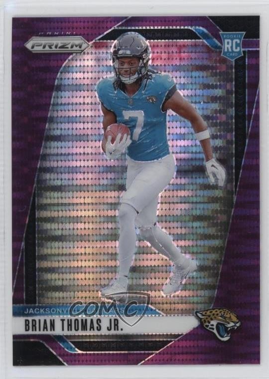 2024 Panini Prizm Rookies Purple Pulsar Prizm Brian Thomas Jr #314 uk2