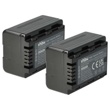 2x Batteria per Panasonic HC-V100EG-K HC-V500 HC-V100M HC-V100 HC-V10 1600mAh 3,6V