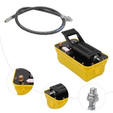 10000 PSI Air Hydraulic Foot Pedal Jack Pump Rotary Lift 0.75-0.95/Lmin 2.3L