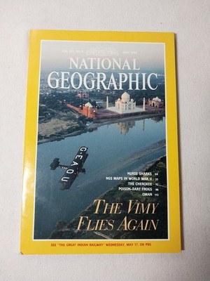 National Geographic May 1995 Vimy Flies Again Magazine Taj Mahal History