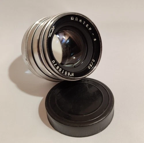 Lens USSR Jupiter-8 2/50mm M39 Sonnar copy lens for SLR cameras #6516870