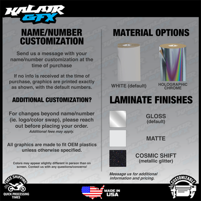 Graphics Kit for Kawasaki KX250 and KX250X (2025-2026) Division