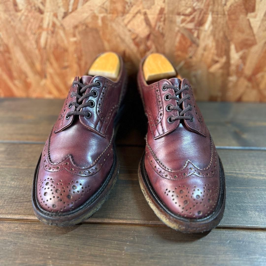 Men 8.5US Tricker'S 5633 Burton Bourton Gum Sole Rare Shoes Model