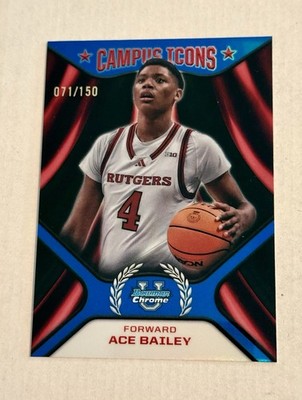 2024-25 Bowman U Chrome Ace Bailey Campus Icons Blue Refractor /150 #CI-2