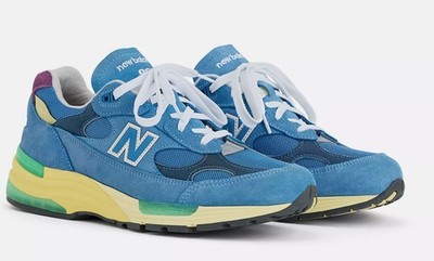 New Balance 992 Made in USA Sea Stone Green Apple Maize U9929NF Men 9 Women 10.5