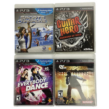 4 x Playstation 3 PS3 Guitar Hero W.O.R - Def Jam RAPSTAR - Everybody Dance - SC