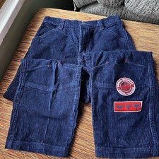 Vintage Power Rangers Mystic Force Corduroy Pants Blue Size 7 Rare