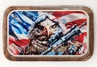 1 OZ .999 PURE SILVER COME AND TAKE THEM COLORIZED ART BAR CASTRONOMICS EAGLE