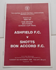 Ashfield v Shotts Bon Accord 84/5 Central Junior Lge Cup Final @ Fir Pk