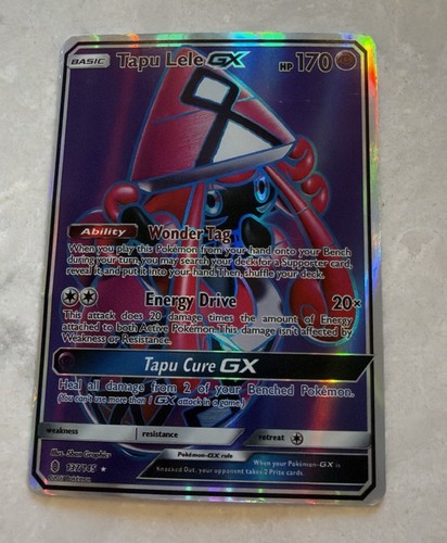 🔥 Pokémon TCG Tapu Lele GX Ultra Rare Full Art Holo SM Guardians Rising 137/145