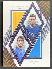 Manuel Locatelli, Jorginho 2025 Futera Unique VS Dual Patch Blue /10 #VS10