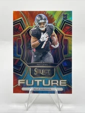 2023 Panini Select - Select Future Bijan Robinson #FUT-BRO Tie-Dye Prizm /25 (RC