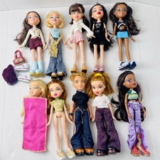 Lot of 10 Vintage Bratz Dolls and Accessories