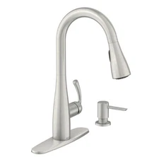 Moen 87014SRS Essie One-Handle High Arc Pulldown Kitchen Faucet - Spot Resist...