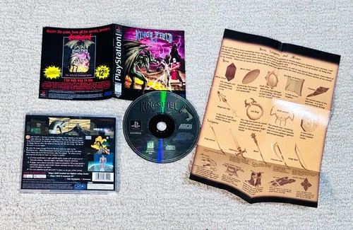 King's Field II w/ Poster & Reg Card - Complete (PlayStation 1, PS1) CIB