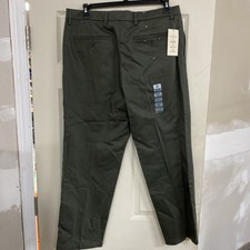 Dockers Pants Mens 36x30 Relaxed Fit Pleated Dress Slacks Classic Cotton Blend/4