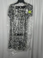 DKNY Womens Flutter Sleeve Ruffle Hem Shift Mini Dress Size 4