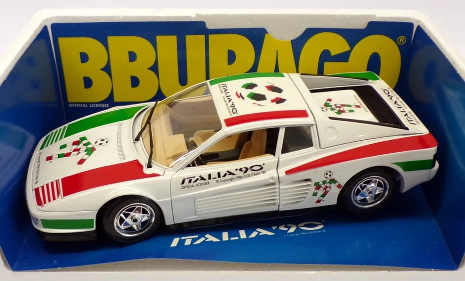 Coche modelo Burago escala 1/18 diecast 3019 Ferrari Testa Rossa 1984 'Italia 90' Foto 2 de 3