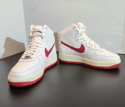 Nike Air Force 1 Sculpt Women Size 8 Men 6.5 Summit White Sail Gym Red High Tops