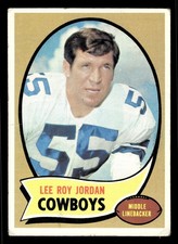 1970 Topps #71 Lee Roy Jordan - Dallas Cowboys (Low Grade)