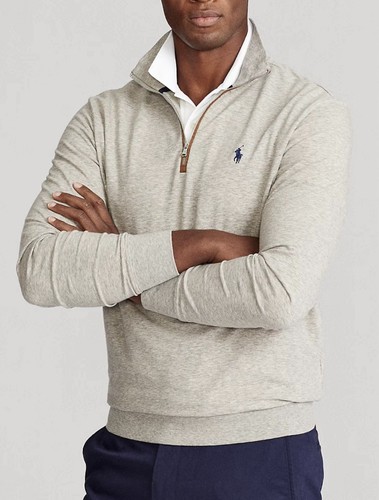 Neu mit Etikett Polo Ralph Lauren Polo Golf Herrenpullover klassische Passform Frottee haferflockenfarben Gr. M - Bild 1 von 13