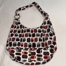 Owl Novelty Print Bohemian Large Cloth Tote Bag Hippie Quirky Statement Piece