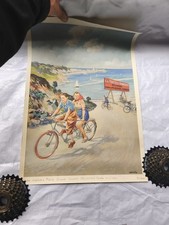 Locandina pubblicitaria biciclette Fratelli  Doniselli   Milano