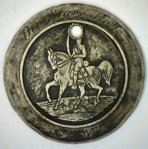 Early Vintage Military Dog Tag Decorative Horse Rider Geo Stace Co. I ...