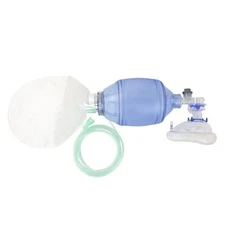 BVM BAG, AMBU BAG Bag Valve Gear Resuscitator with 7 ft tubing, one set, Adult