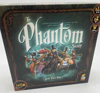 THE PHANTOM SOCIETY Board Game Grand Palace Hotel Complete