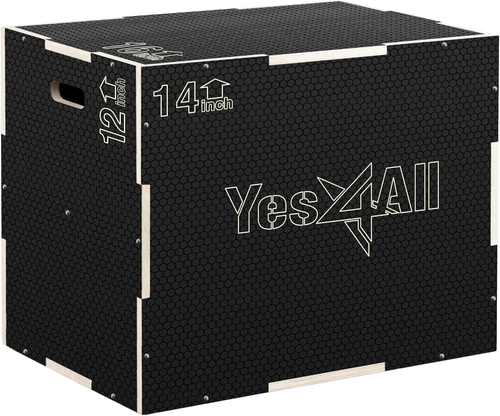 3 in 1 Wooden Plyo Box, Plyometric Box Platform for Jump Training, Jump Boxes fo - Foto 12 di 12