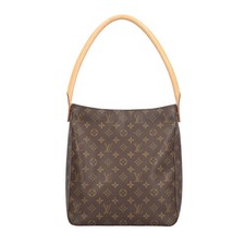 Louis Vuitton LV  Looping GM Monogram Shoulder Bag Monogram Canvas M51145 Brown