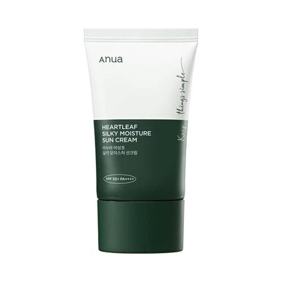 ANUA HEARTLEAF SILKY Gesichtscreme mit Filter SPF50 PA++++ 50 ml