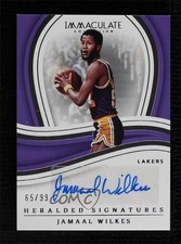 2022-23 Panini Immaculate Heralded Signatures 65/99 Jamaal Wilkes Auto HOF 7gk