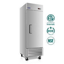 27" W Commercial Refrigerator - Single Door Reach-In for Restaurant, Bar, Cafe