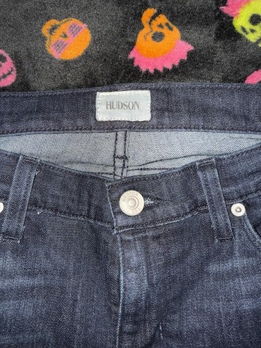 Hudson Krista Super Skinny Jeans Blue Stretch Dark Low Rise Women 28x29 EUC - Picture 7 of 9