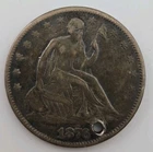1876-S Seated Liberty Silver Half Dollar 50C - San Francisco Mint