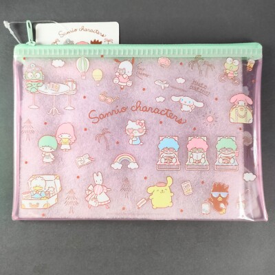 Hello Kitty Sanrio Characters Pouch Zipper Bag Japanese From Japan F/S