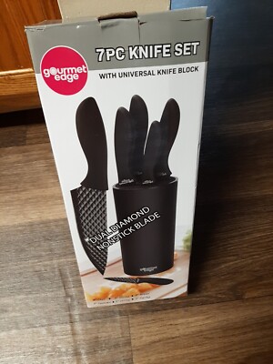 7-Piece Kitchen Knife Set, Ultra Sharp, Non-Stick, Dishwasher Safe - 