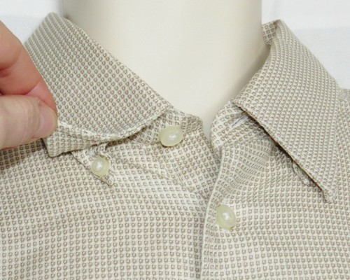 KENNETH ROBERTS Platinum Mens Large Shirt Brown Box Button Front Top L Up Down - Picture 3 of 12