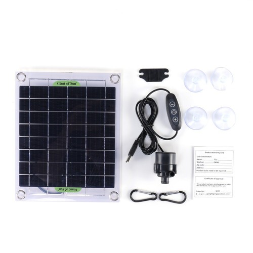 Solar Power Fountain Submersible Water Pump Bird Bath for Pond Garden Pool Decor - Picture 8 of 12