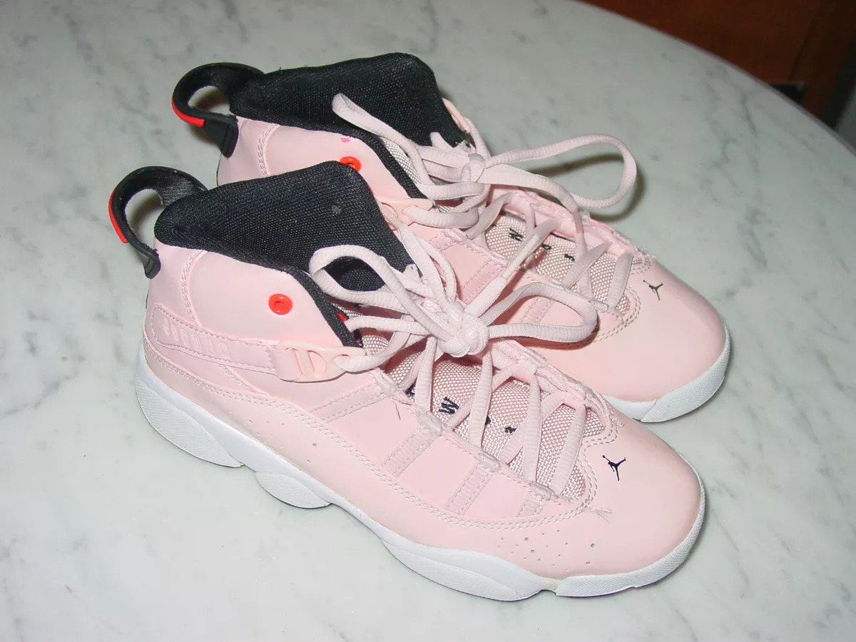 Jordan retro 6 hotsell pink white and black