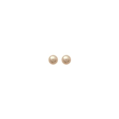 925/000 Silber Ohrringe - Perle 6 mm - Flöhe