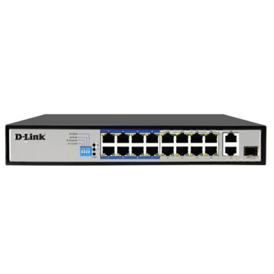 NEW D-Link 18-Port PoE Switch with 16 PoE Ports 8 Long Reach 250m