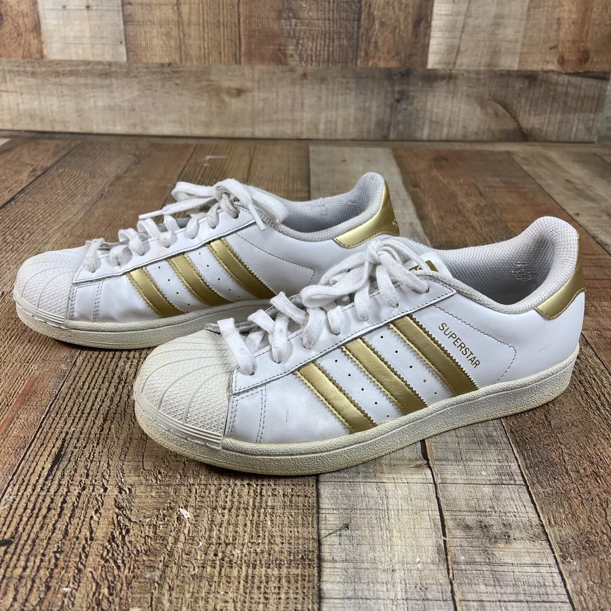 adidas superstar womens gold