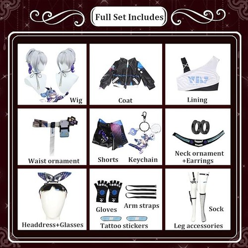 Costume cosplay Honkai Star Rail vestito Halloween uniforme set completo costume - Foto 57 di 71