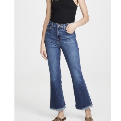 Crop Flare J Brand Julia J Brand Flare JULIA Jeans With Fringes
